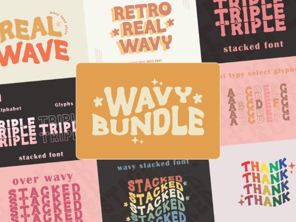 Wavy Stacked Font - Featured Image