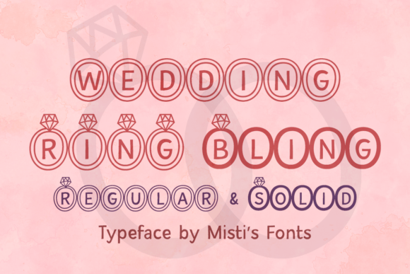 Wedding Ring Bling Font - Featured Image