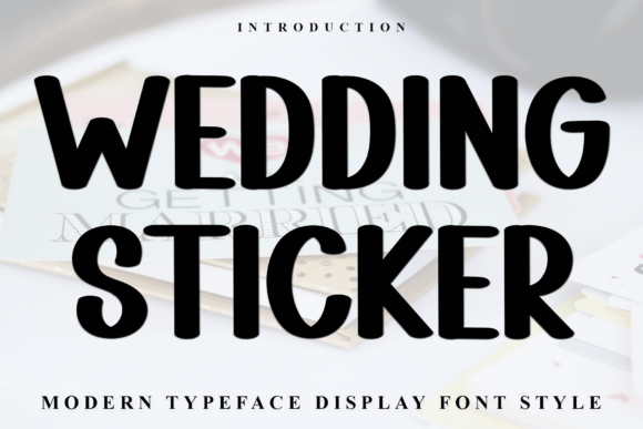 Wedding Sticker Font - Featured Image