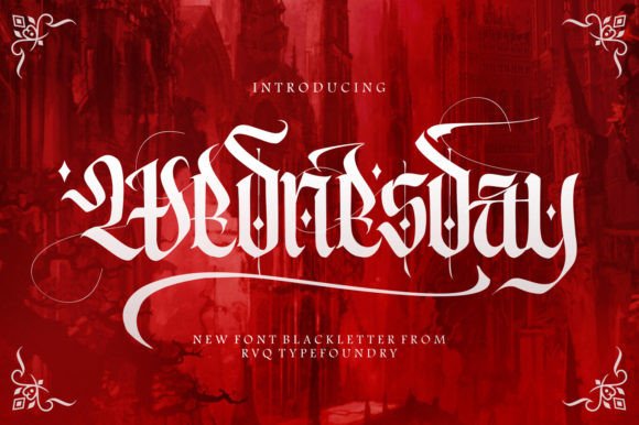 Wednesday Font - Featured Image