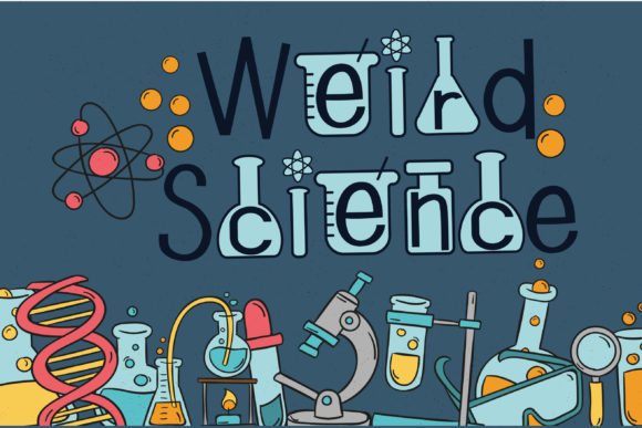 Weird Science Font - Featured Image