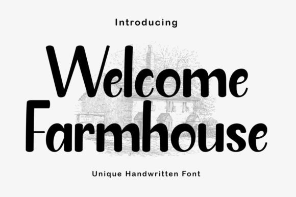 Welcome Farmhouse Font - Featured Image