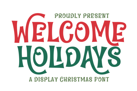 Welcome Holidays Font - Featured Image