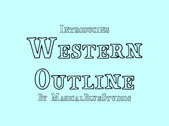 Western Outline Font - Featured Image