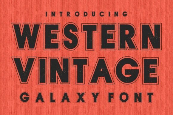 Western Vintage Font - Featured Image
