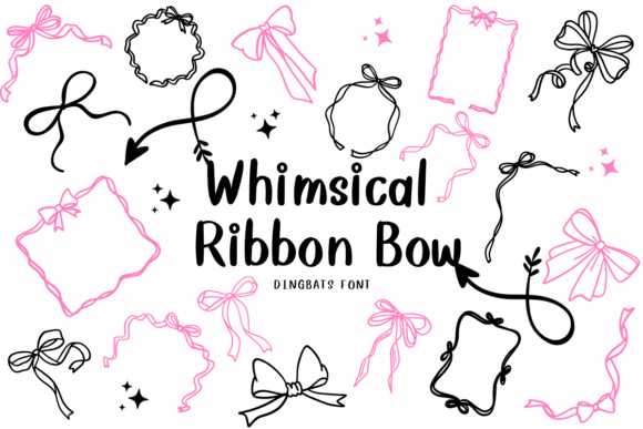 Whimsical Ribbon Bow Font - Featured Image