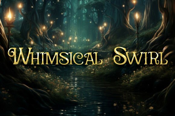 Whimsical Swirl Font - Featured Image