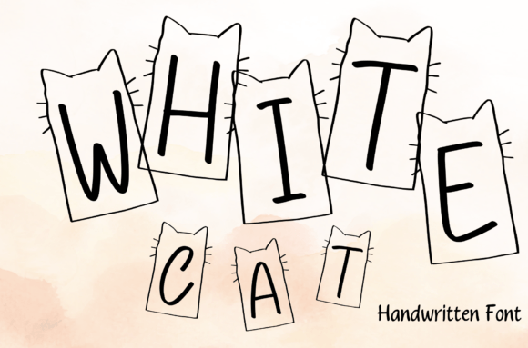 White Cat Font - Featured Image