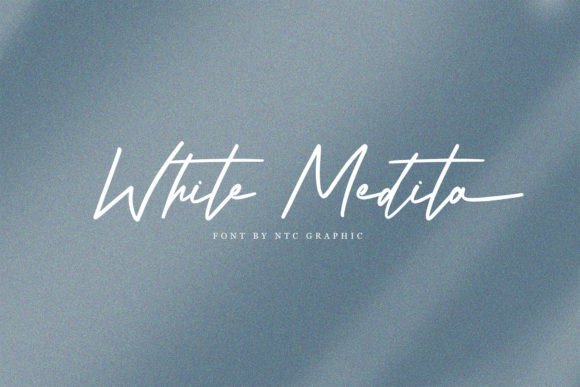 White Medita Font - Featured Image