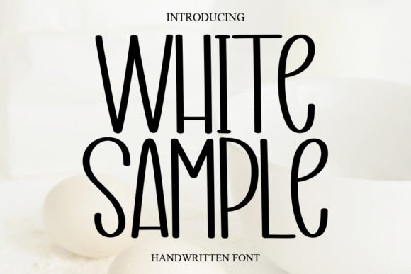 White Sample Font - Featured Image
