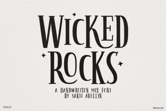 Wicked Rocks Font - Featured Image
