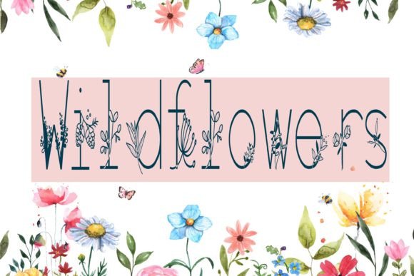 Wildflowers Font - Featured Image