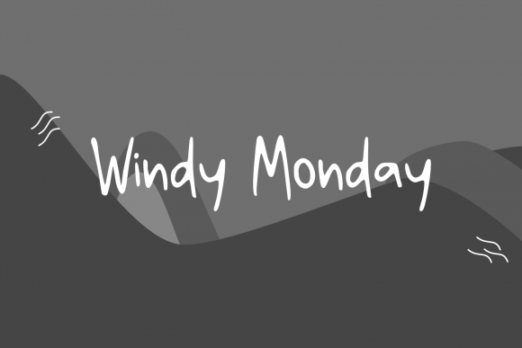 Windy Monday Font - Featured Image