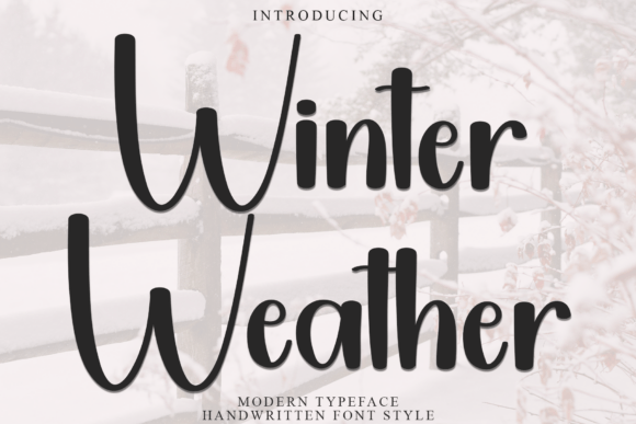 Winter Weather Font - Featured Image