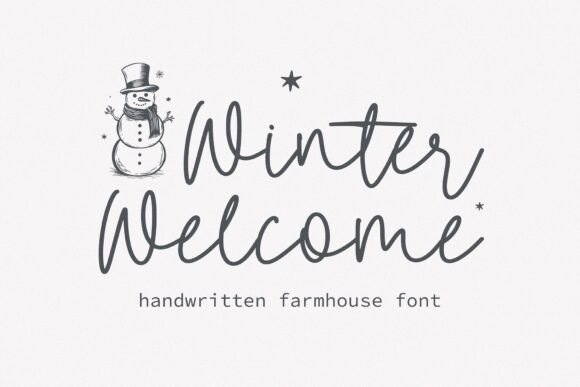 Winter Welcome Font - Featured Image