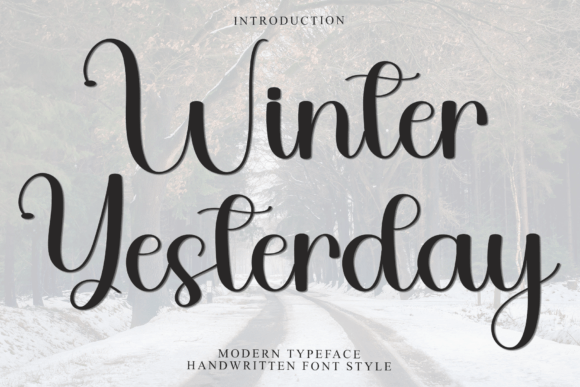 Winter Yesterday Font - Featured Image