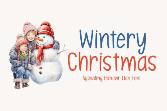 Wintery Christmas Font - Featured Image