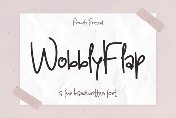 Wobbly Flap Font - Featured Image