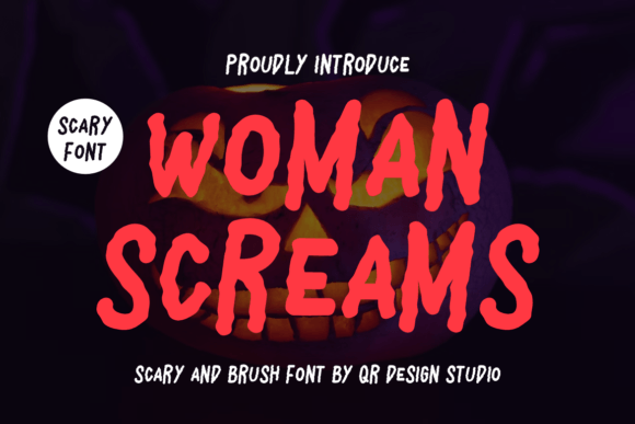 Woman Screams Font - Featured Image