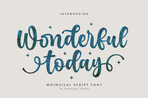 Wonderful Today Font - Featured Image