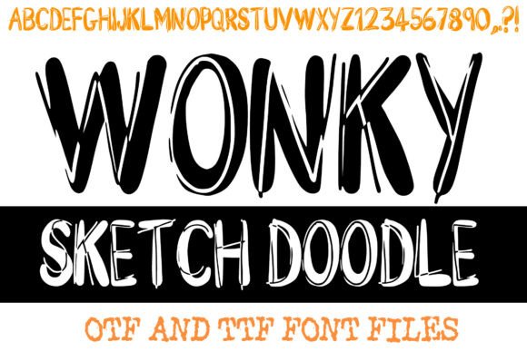 Wonky Sketch Doodle Font - Featured Image