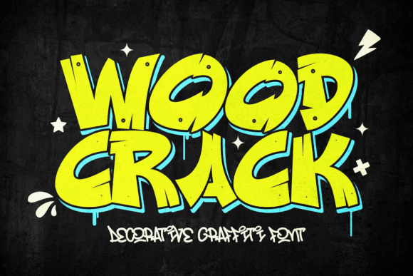Wood Crack Font - Featured Image
