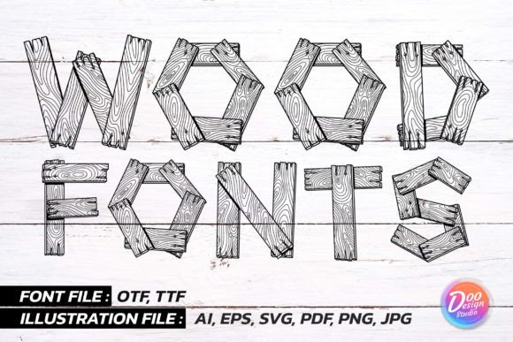 Wooden Plank Font - Featured Image