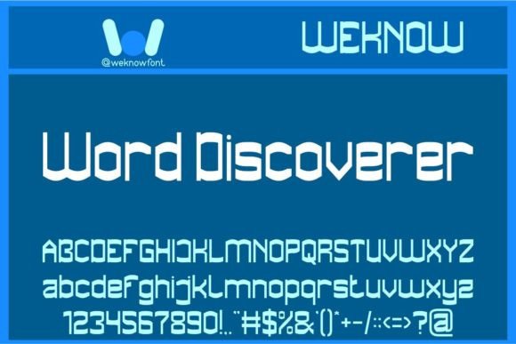 Word Discoverer Font - Featured Image