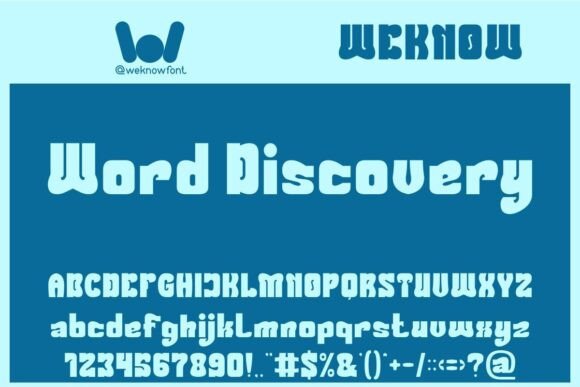 Word Discovery Font - Featured Image