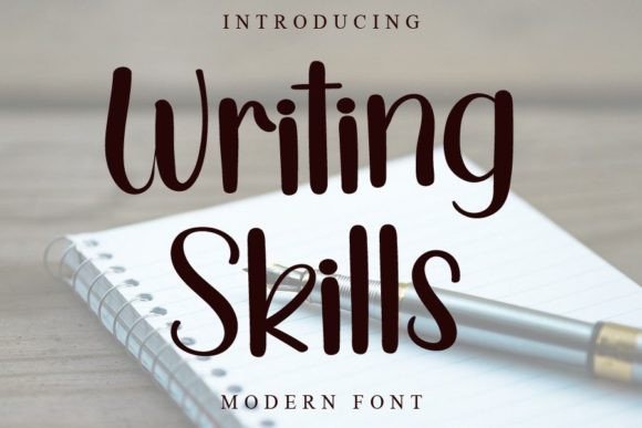 Writing Skills Font - Featured Image