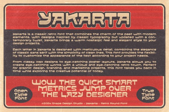 Yakarta Font - Featured Image