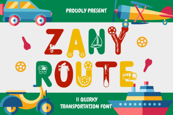 Zany Route Font - Featured Image