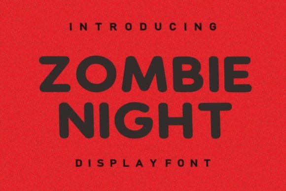 Zombie Night Font - Featured Image