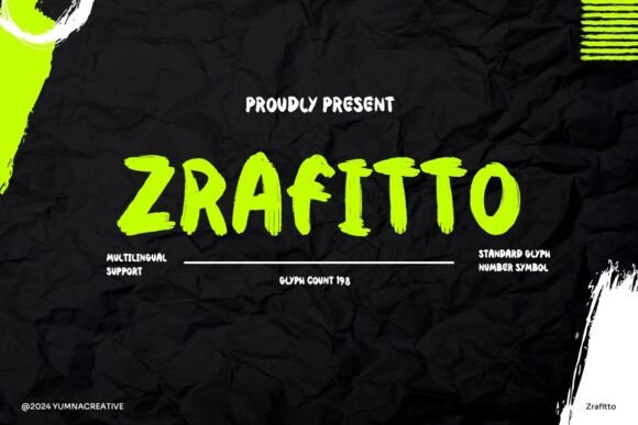 Zrafitto Font - Featured Image